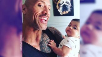 Hier zeigt uns Dwayne ‚The Rock‘ Johnson seine weiche Seite